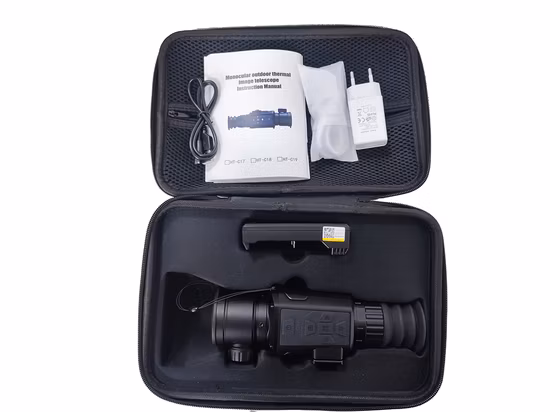 2023 IP66 sin enfriar Fpa Vox de largo alcance menos de 40 mk Netd 384X288 12um Vista de imágenes térmicas de caza de píxeles con alcance de visión nocturna térmica Lrf opcional
